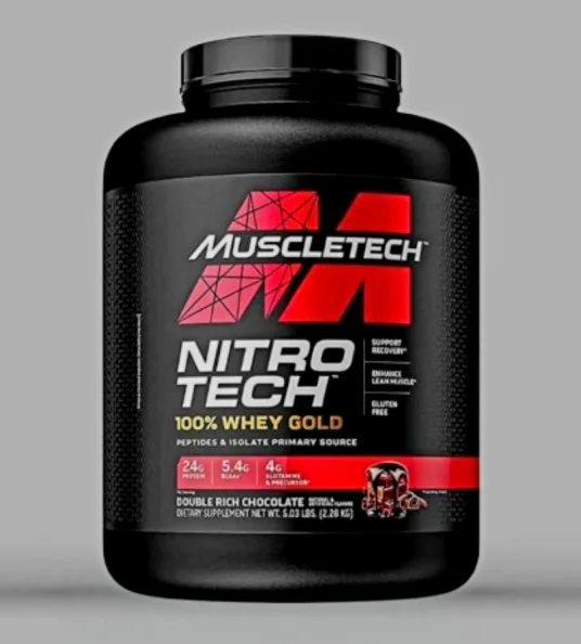 Nitro-Tech 100% Whey Gold - 5Lbs (2.27kg)
