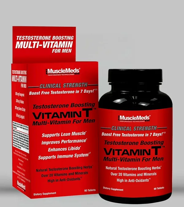 MuscleMeds Vitamin T - Multivitamin + Test Booster