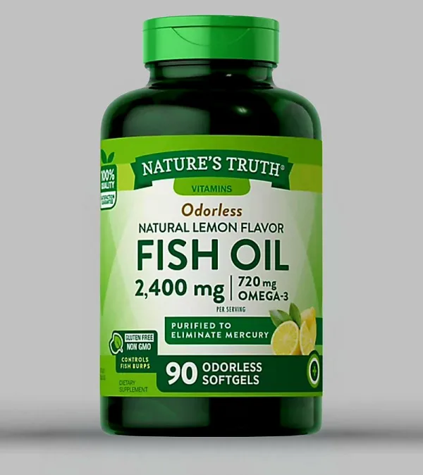 Natures Truth Fish Oil 2400mg - 90 Softgels