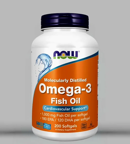 NOW Omega-3 Fish Oil - 200 Capsules